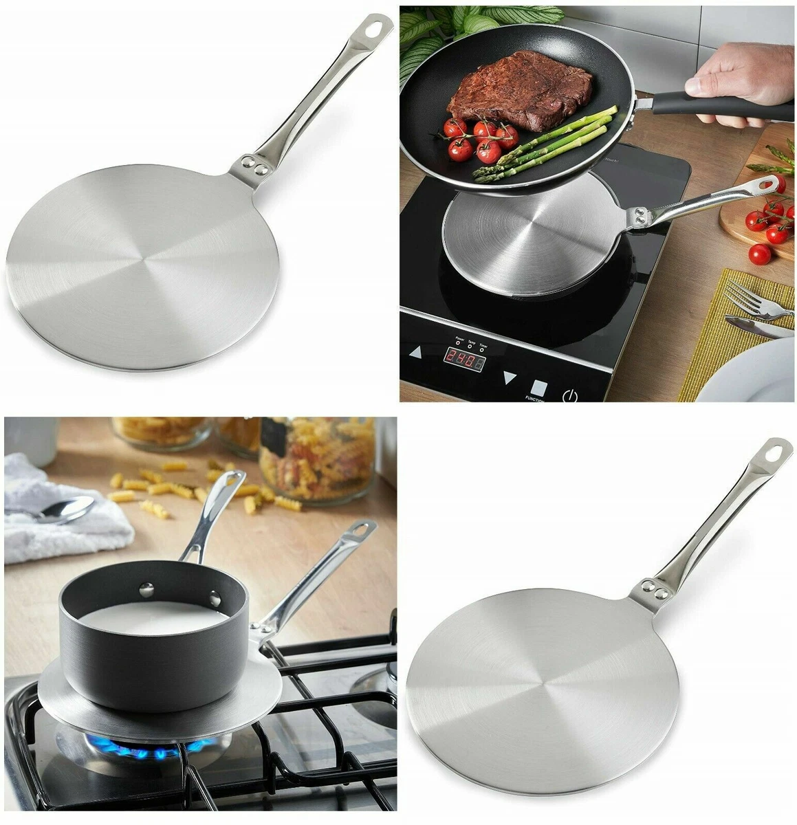 Disc Hob Converter induction Adapter Heat Gas Electric Cooker Plate Pan  20CM 5026180082228 | eBay
