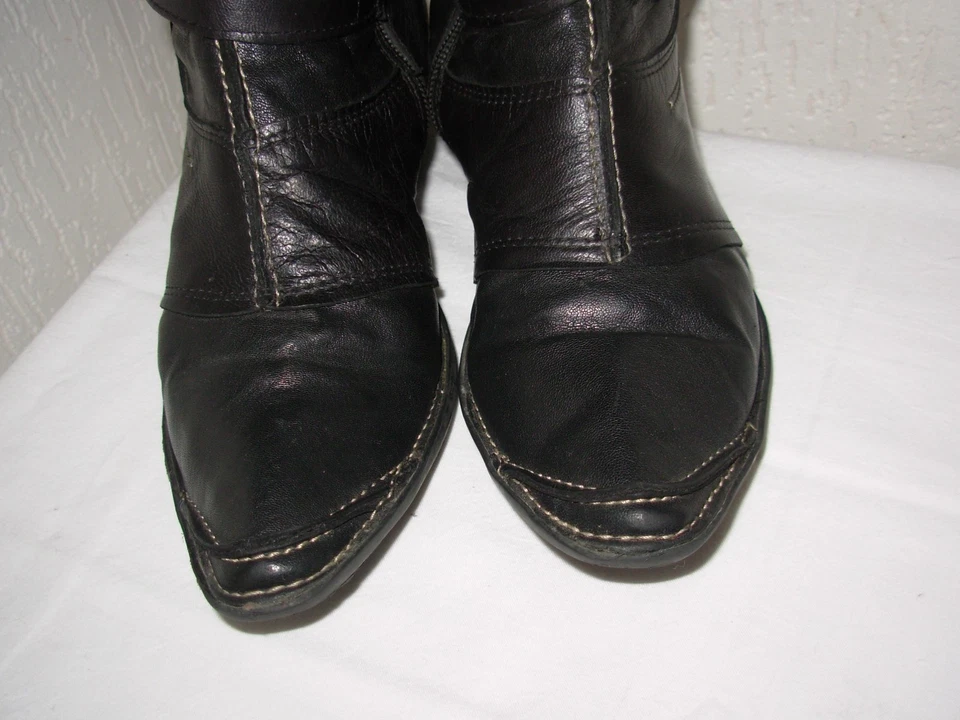 KHRIO Bottes Cuir noir P.36 - Photo 4/4