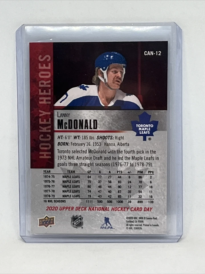 Toronto Maple Leafs - Lanny McDonald - 2020 National Hockey Day - Hockey Heroes - Image 2 of 2