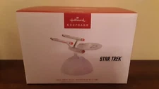Star Trek U.S.S. Enterprise NC-1701 Hallmark Christmas Table Decoration 2023 NIB