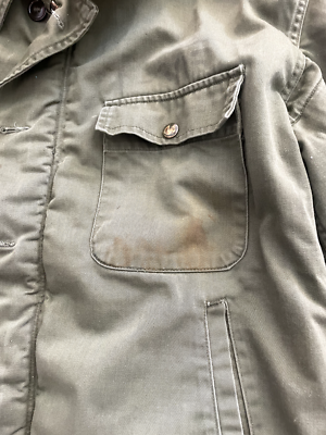 Vtg ALPHA Vietnam War A-2 Military DECK Jacket USN Stencil Cold