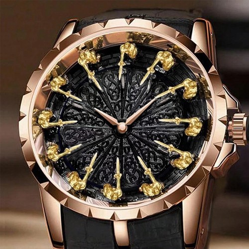New men's watch in rose gold sporty style, cool personality, avant-garde, casual - Picture 10 of 24