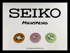 NOS GENUINE SEIKO MAINSPRING PART NO. 401 xxx GS KS "READ DESCRIPTION"