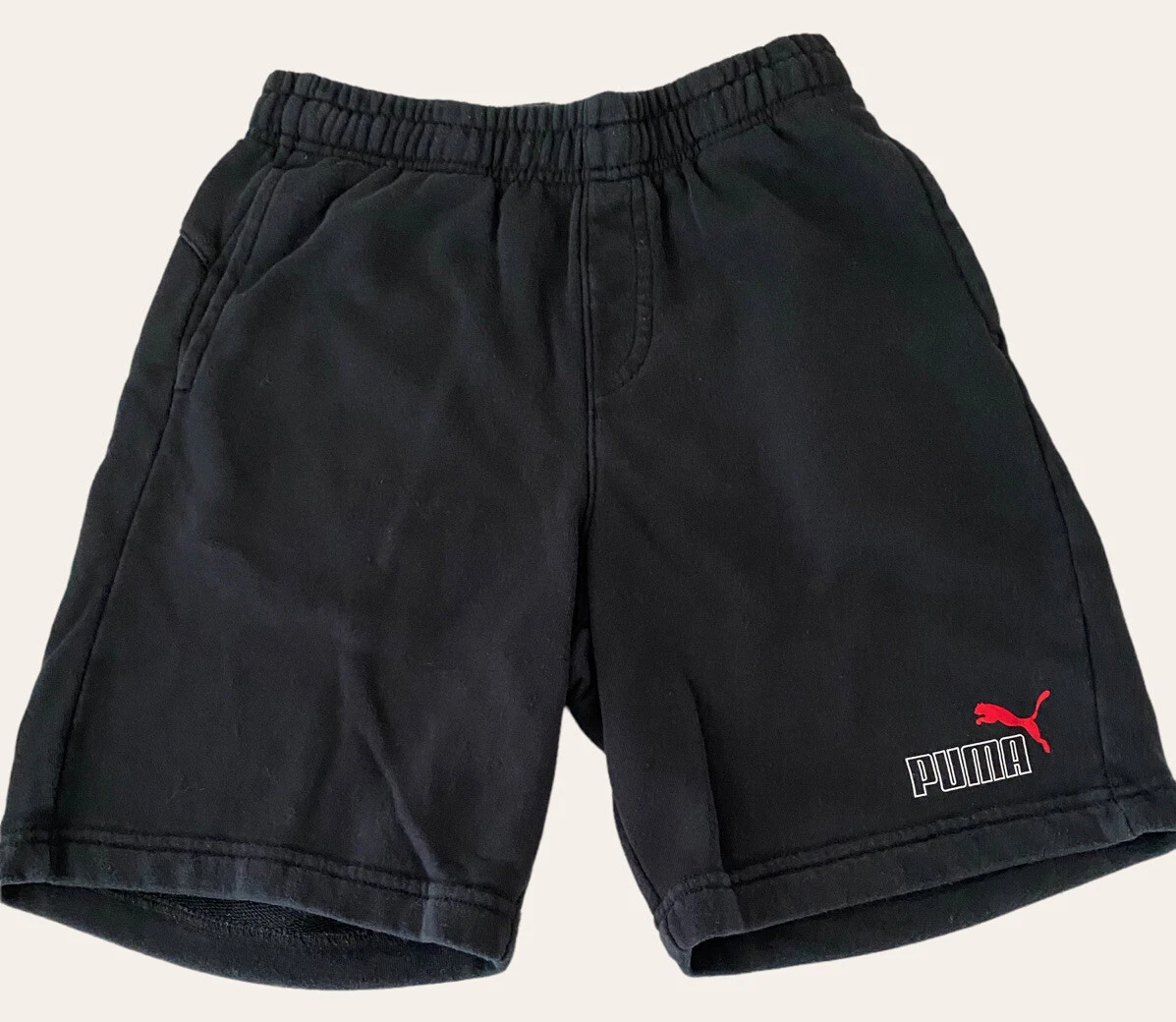Puma Kids Shorts Black Age 13 14 eBay
