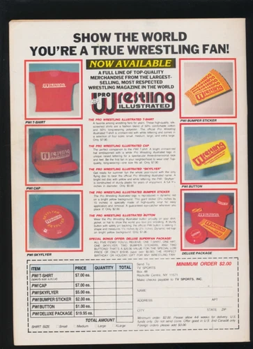 Pro Wrestling Illustrated Magazine WWF 1986年1月 ハルク ホーガン カバー ジム ダガン - 画像3/3
