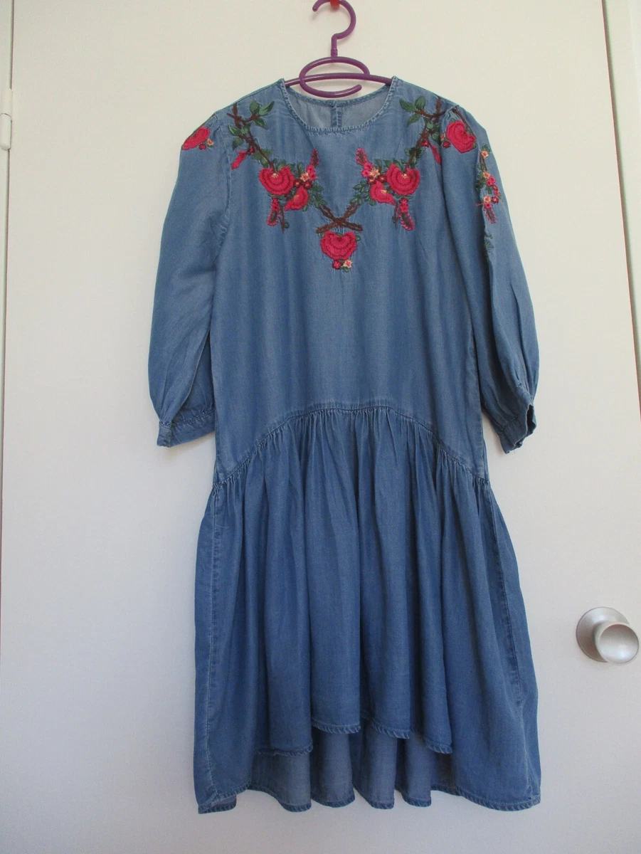 Robe Bleu Marine Mango - Taille 38/40, Coton Et Lin, Style Moulant Et élégant Pour L'été