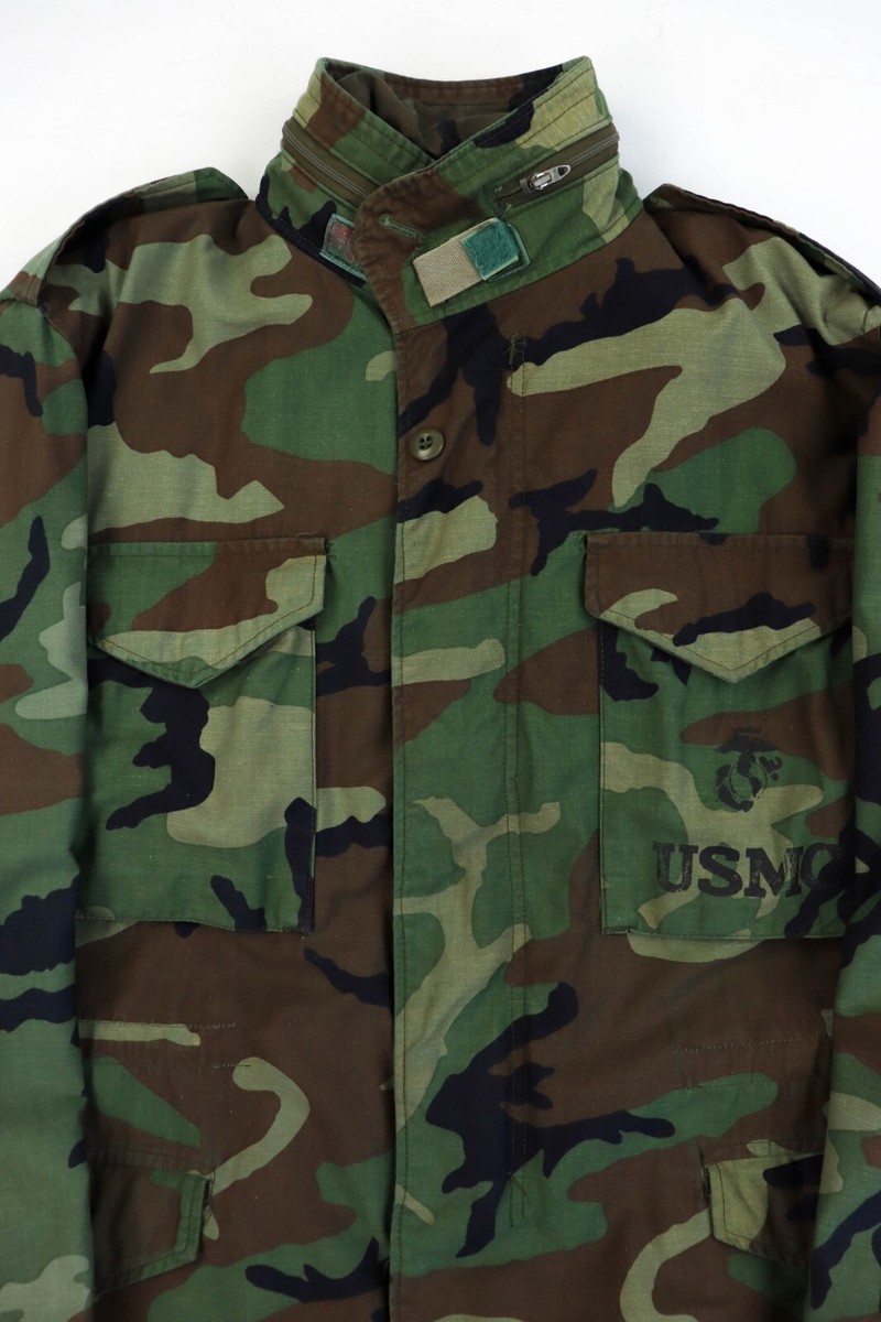 USMC Vintage 80s Military 1985 GENERAL Zip M-65 Camouflage USMC Vintage 80s Military 1985 GENERAL Zip M-65 Camouflage