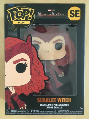 FUNKO MARVEL STUDIO WANDA VISION SCARLET WITCH SPECIAL EDITION POP PIN BADGE SE