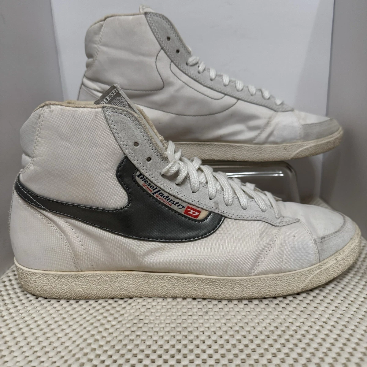Diesel S-Kby Stripe Sneakers Mens Size‎ 7.5 Shoes Yellow Retail $178 Y2K Diesel S-Ukiyo V2 Low Mens Yellow Leather Lifestyle Sneakers  main image 3