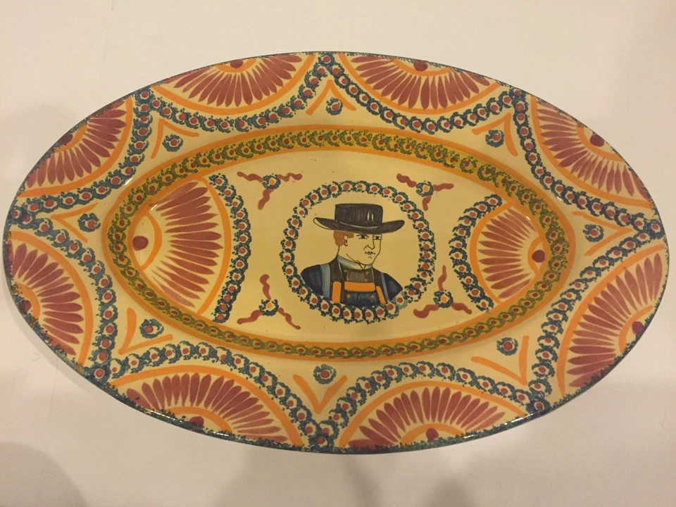 Rare Quimper Collection Corbeille Set Platter Plates Cup Sugar Bowl Creamer Vase - Image 3 of 4