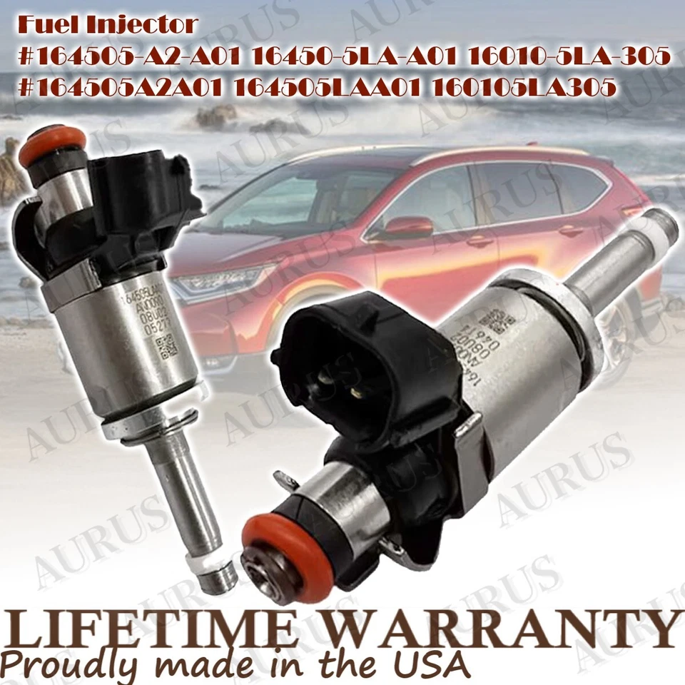 Inyector de combustible X4 OEM AURUS NUEVO para Honda Accord CR-V 2013-2017 Acura ILX TLX 2.4 Foto 3 de 4