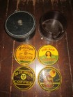 Set of 4- Coffee Drink Coasters with Wooden Storage Case