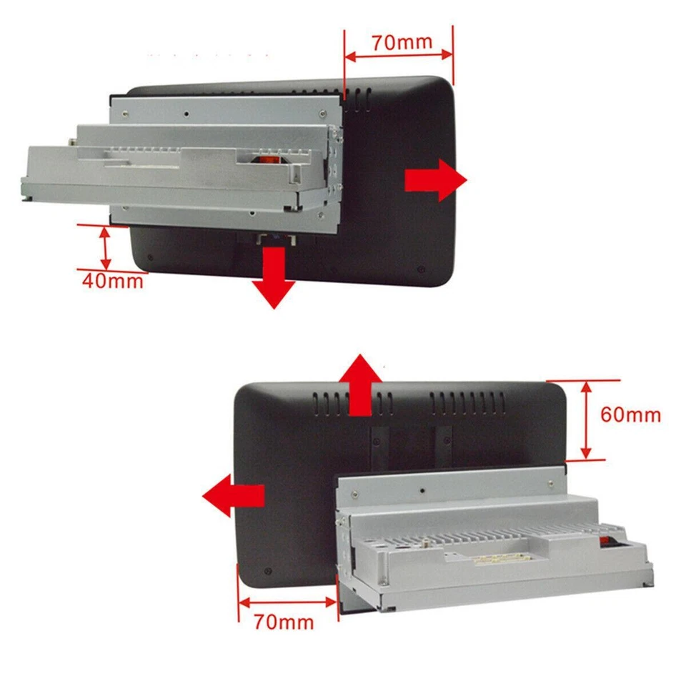 Radio 1DIN 10.1in Car MP5 Player Android 9.1 Video Bluetooth Touchscreen GPS USB - Imagem 4 de 4