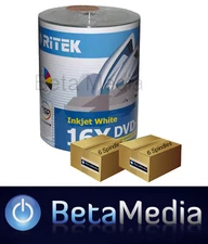 1200 x Ritek Blank DVD-R media 16X 4.7GB Full Hub Printable DVD -R Discs