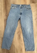 Vintage Calvin Klein Mens Jeans Easy USA Made Blue Double Stone Wash 38x32
