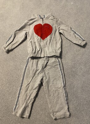 Dolce Gabbana D&G Junior Jogginganzug Jacke Hose Gr. 80 86 Grau