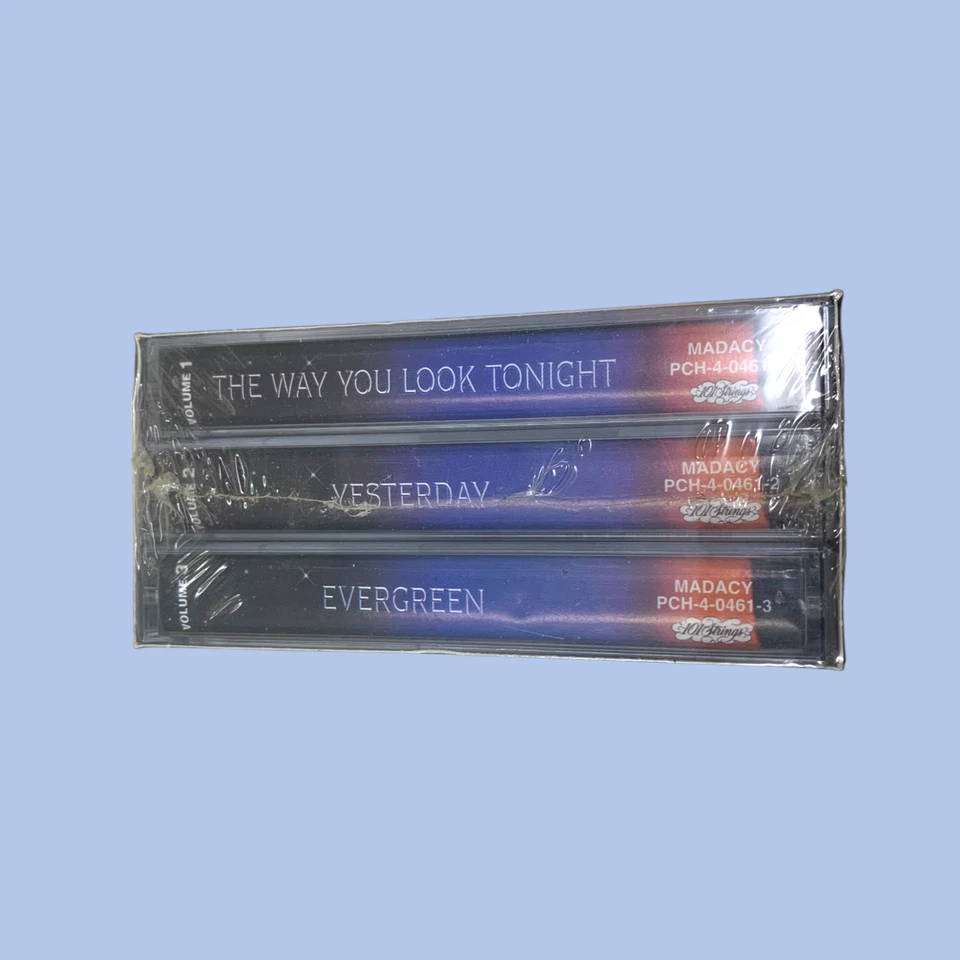 NEW Enchanted Evening Romance 101 Strings Orchestra 3 Cassette Tape Set Sealed - Image 2 of 4