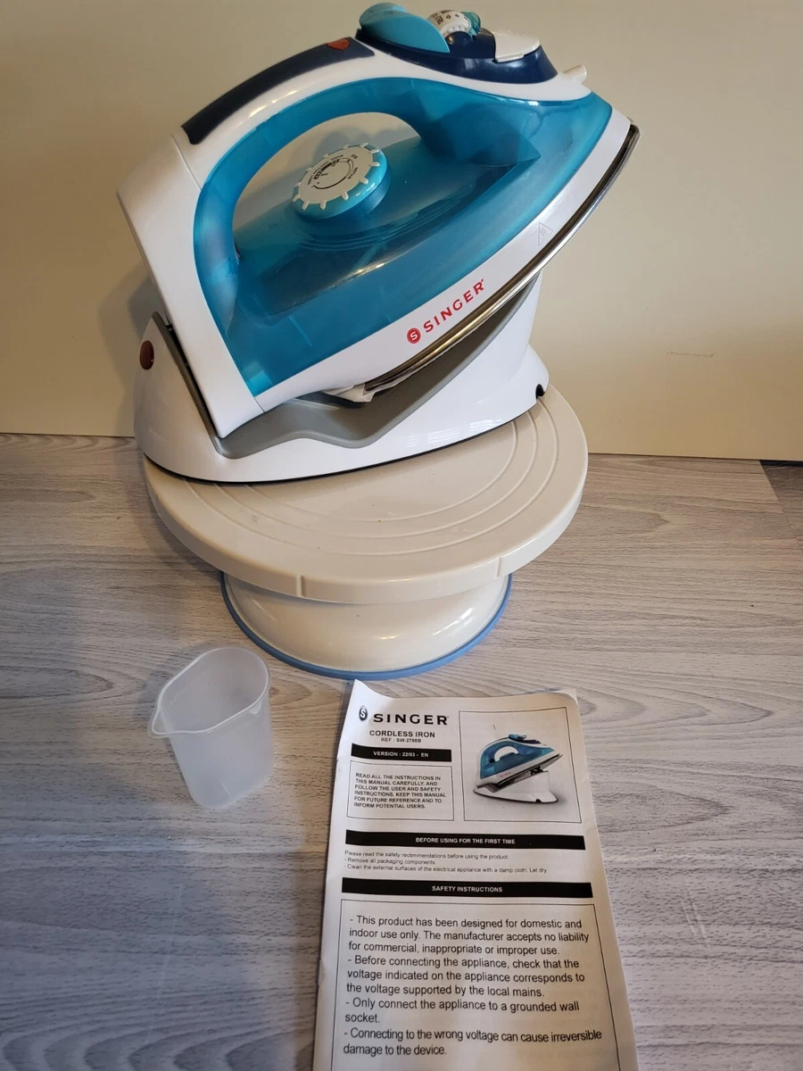Singer Bronx Steam Iron Wireless Cordless NEW IN BOX