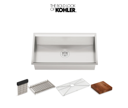Kohler K-28876-NA 32" Undermount Single Basin Stainless Steel Kitchen Sink-NEW - Picture 1 of 1