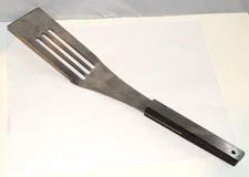 Vernco MCM Wood Handle Serrated Edge Engraved 13" Spatula Japan Vintage