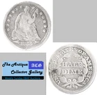 Silver 1855  US Philadelphia Mint Seated Liberty Half Dime🪙Type 3🪙