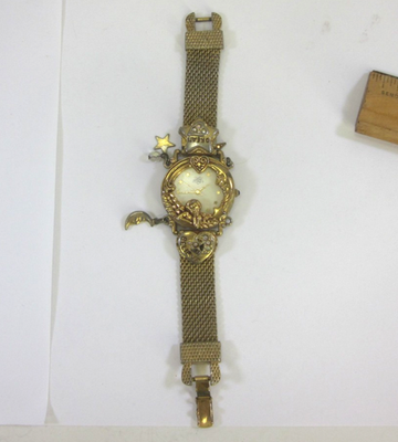 Kirks Folly Anniversary Angel Time Dream Believe Gold Tone  display picture 1