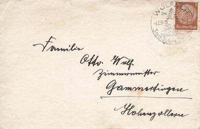 Brief, Deutsches Reich, Einzelfrankatur, 3 Pf, 06.02.1939 - Bild 1 von 2