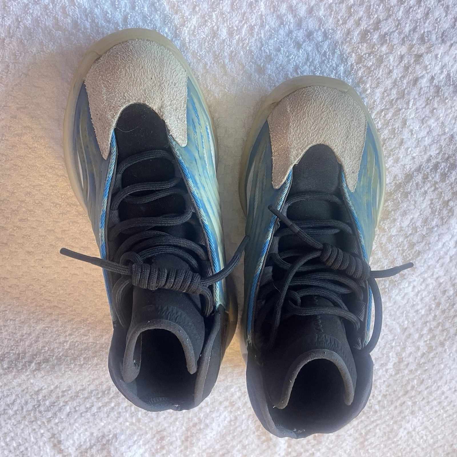 Adidas Yeezy YZY QNTM Sneakers Uomo Taglia 9.5 Frozen Blu