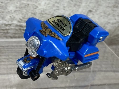 Vintage 1984 Bandai GoBots Night Ranger MR-37 - Transforming Motorcycle Robot