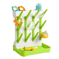 Vertical Standing Baby Bottle Drying Rack Holder Fits 12 Bottles