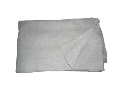 THRESHOLD HOME MADE BY DESIGN LIGHT gray CHAMBRAY DENIM QUEEN FLAT SHEET 88x101