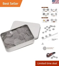 200 Durable 3/4 Inch Pipe Screens -  Stainless Steel with Tin Packaging