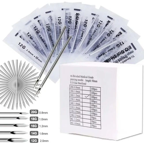 Piercing Needle 12g 14g 16g 18g 20g Surgical Sterile Disposable Puncture Needles - product listing photo