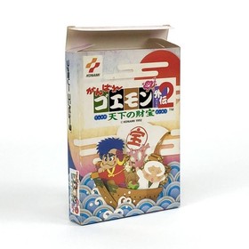 [] Famicom Ganbare Goemon Gaiden 2 Treasure of the World Box theory, flyer,
