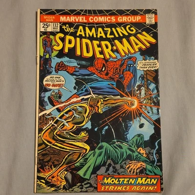 Marvel Comics Group Amazing Spider-Man #132 (1974) Molten Man Conway Kane - Image 1 of 2