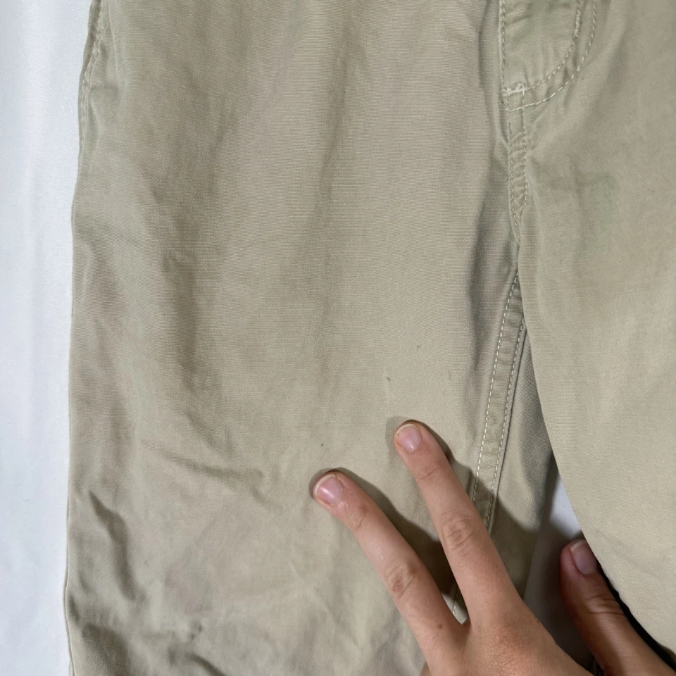 Hanna Andersson 男孩裤 5 110 米色斜纹布可调节 100% 棉 — 第 4/4 张图片