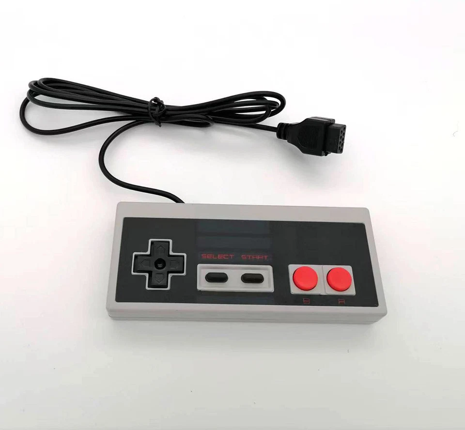 2x Controlador NES para Nintendo NES-004 Consola Original Vintage Gamepad con Cable EE. UU. Foto 3 de 4