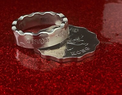 Hand Crafted Coin Ring from a Hong Kong Two Dollar Coin