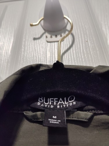 Giacca Buffalo David Bitton media mimetica verde utility casual outdoor dichiarazione - Foto 13 di 16