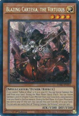 BLAZING CARTESIA, THE VIRTUOUS * 1ST EDITION SECRET RARE DABL
