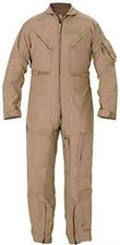 Flyer's Nomex Coverall Tan CWU 27P FR Flight suit Genuine Issue