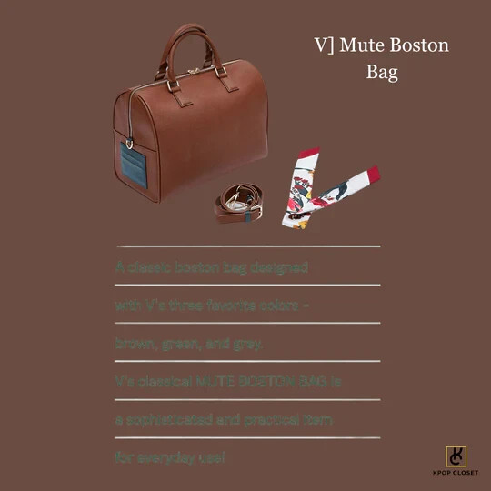 BTS [V] MUTE BOSTON BAG [Official Merch Product] ARTIST - MADE