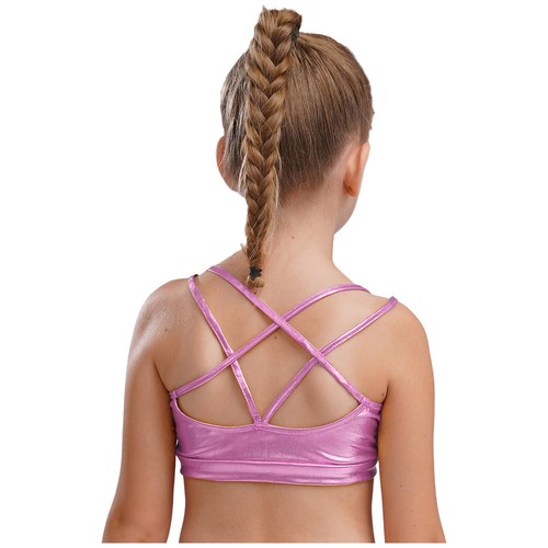 Kids Girls Suit Street Outfits Crop Tank Tops Set Gymnastics Dancewear Bottoms - Picture 18 of 38