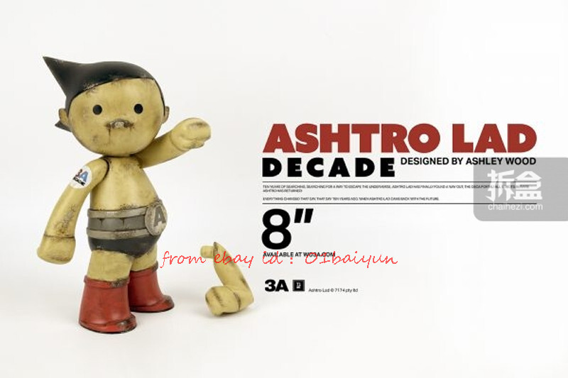 Perfect 3a Toys Ashtro Lad Decade 8in Out Of Print Action Figure 