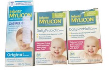 Mylicon Infant Drops Anti Gas Relief Original Formula 1 Oz Probiotic Drops Lot 2