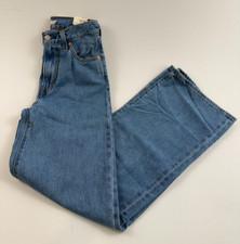 Levi's Premium Women Ribcage Wide Leg Cut High Waist Zip Fly Jean 32x32 Blue NWT