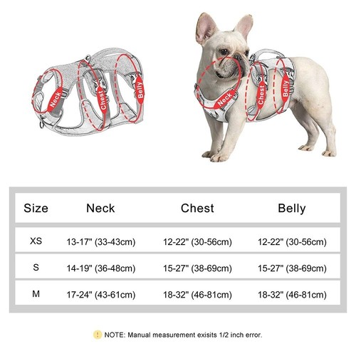 No Pull Dog Harness Escape Proof Reflective Adjustable Vest With Durable Handle - Picture 6 of 9