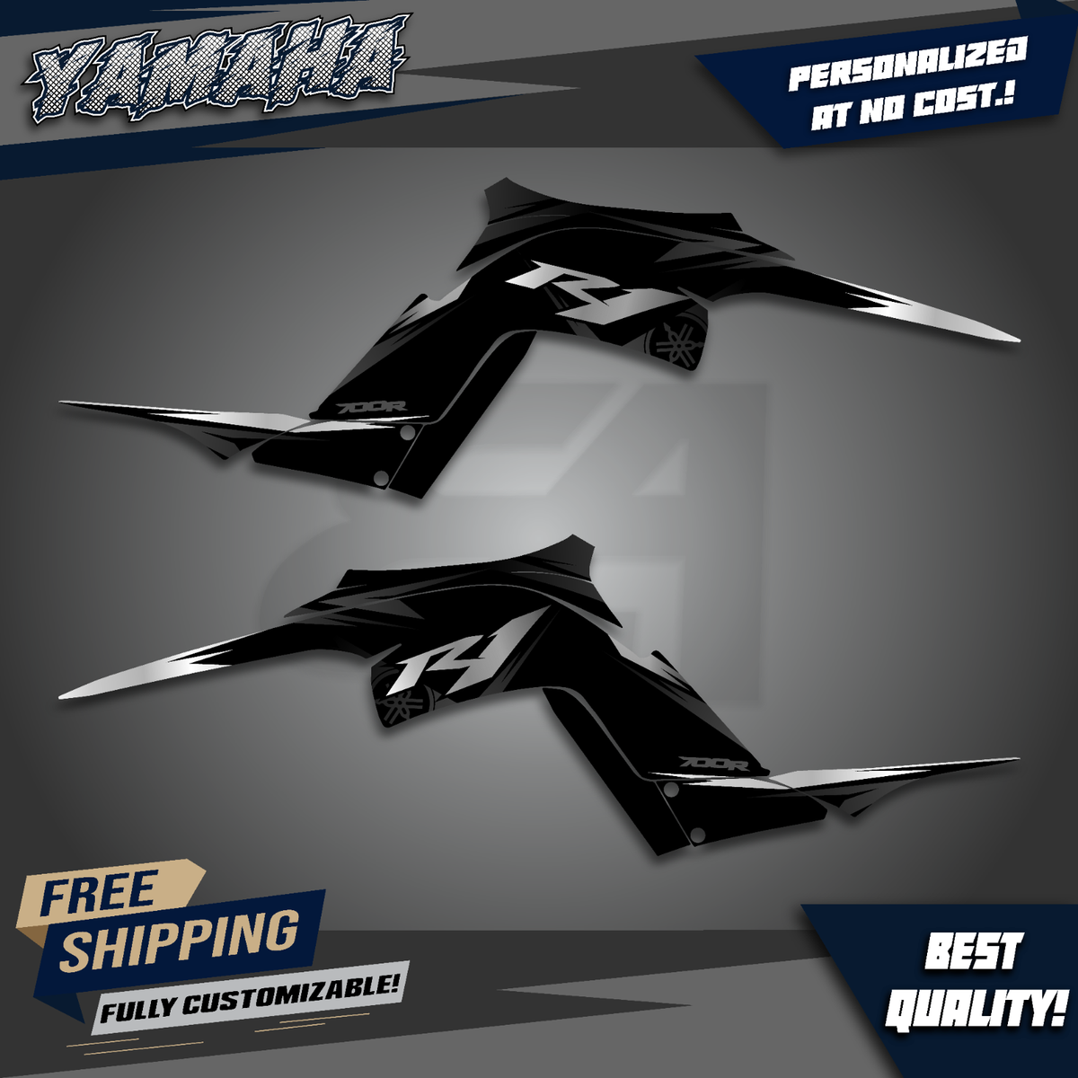 Kit Graphique Yamaha Raptor 700/700R 2013-2024 - Décalcomanies Stickers Turquoise