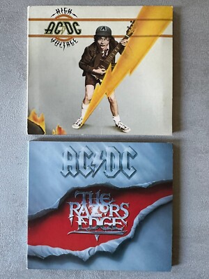 High Voltage Razor s Razors Edge by AC/DC 2 CD Lot Digipak 2003 CIB Complete!