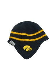 Columbia Beanie Cap Black Yellow Ski Cap Winter